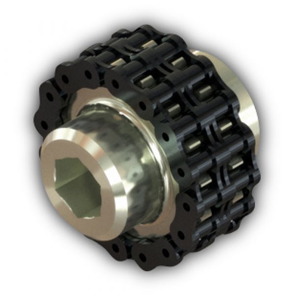 Kettenkupplung - Sechskantwelle, für 1,5" Rohr