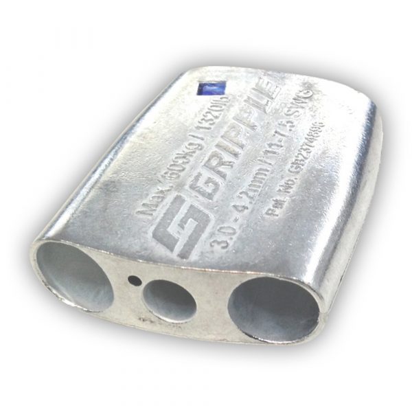Wire tensioner with flat front edge
