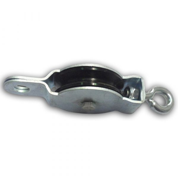 Blockrolle - einfach mit Kugellager, 2 Augen