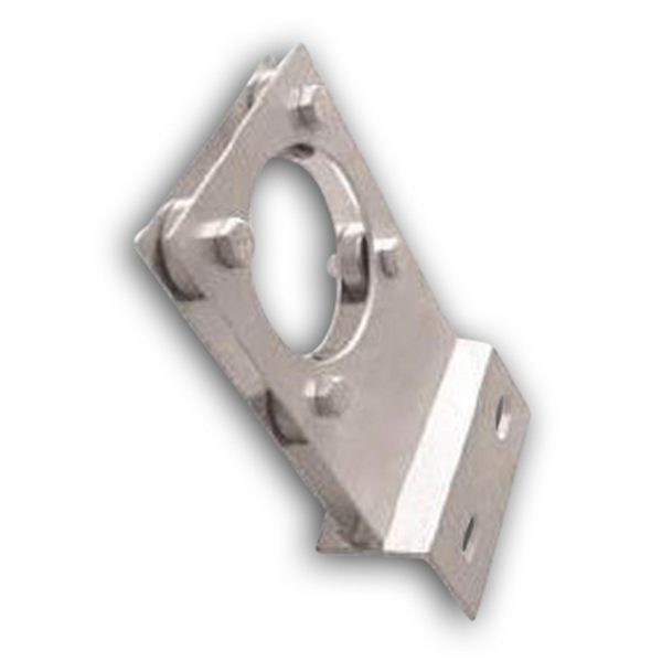 Bearing plate, square - with flange