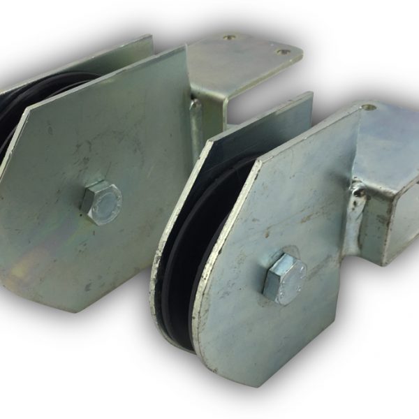 Return pulley with supporting beam