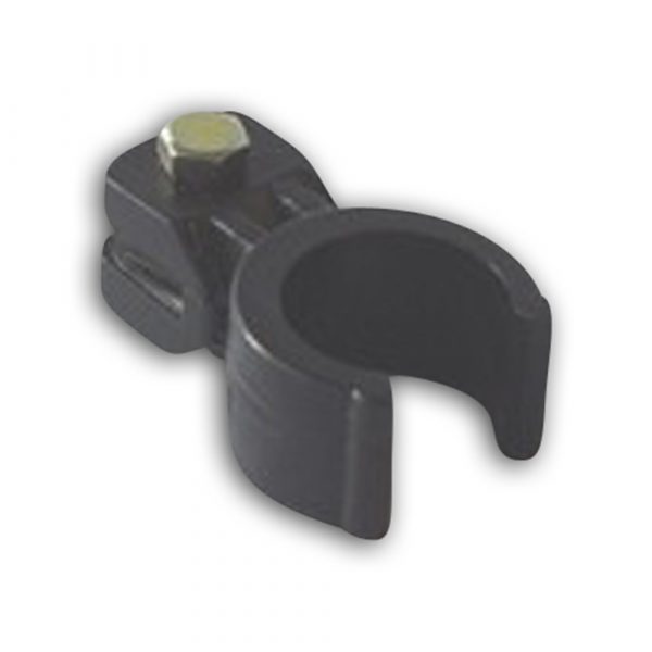 Tube clamp, plastic, different types - small, with 1 fixing screw