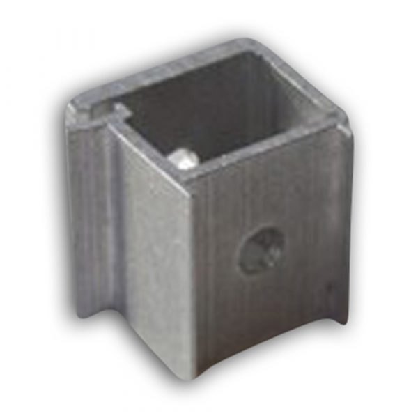 Clamping block, different types - for wire and Ø19mm tube (with 2 turned-up edges)