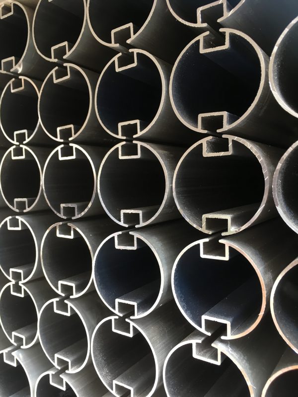 Roll up tube, double groove