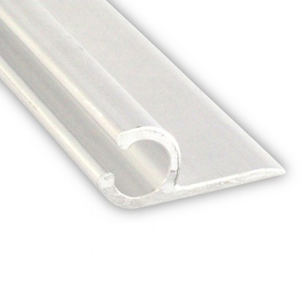 Fixed-back channel rail