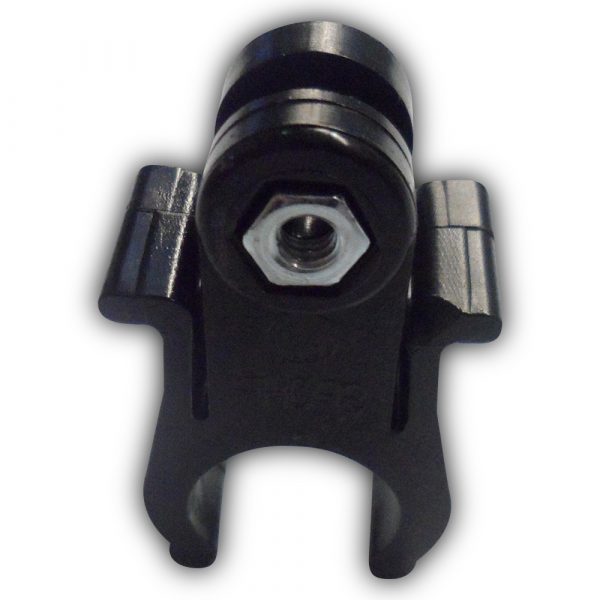 Tube clamp, plastic, different types - high, with 1 fixing screw